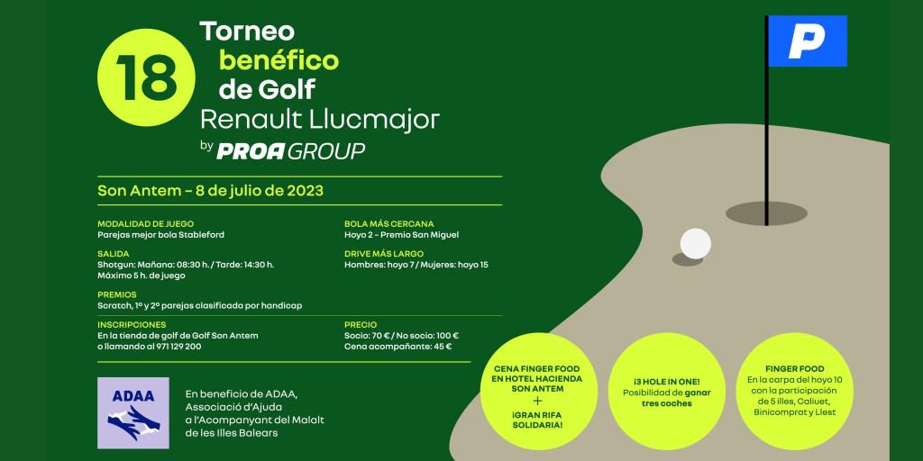 XVIII Torneo Benéfico Renault Llucmajor-PROA Group Banner Poster